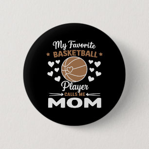 My Favorite Sketll Player Calls Me Mom 6 Cm Round Badge