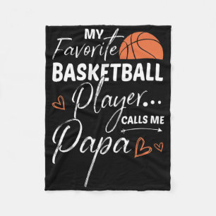 My Favorite Sketll Player Calls Me Papa  Fleece Blanket