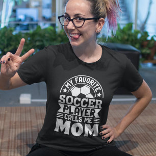 My Favorite Soccer Player Calls Me Mom - Soccer Tri-Blend Shirt
