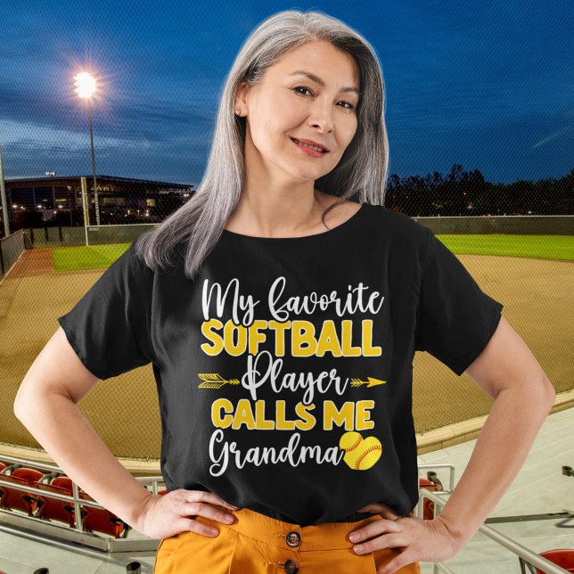My Favorite Softball Player call me Grandma T-Shirt (Creator Uploaded)