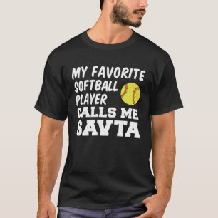 My Favorite Softball Player Calls Me Savta Jewish  T-Shirt