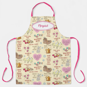 My Favorite Things Cute Buttercream Yellow Holiday Apron