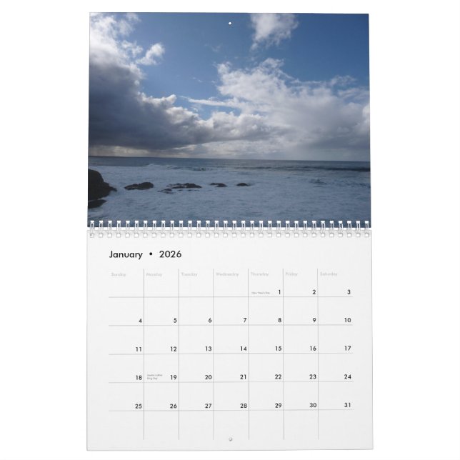 My Favoritel Ocean Shots Calendar (Jan 2026)