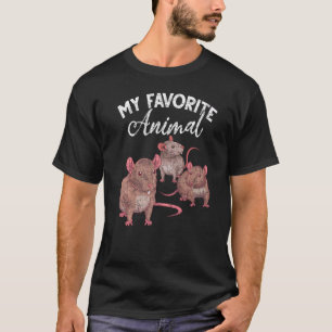 My Favourite Animal Rat Pet Owner Rodent Rat T-Shirt
