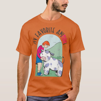My Favourite Animool Cow Farming Agriculture Ranch T-Shirt