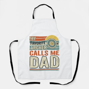 My Favourite Archer Calls Me Dad Vintage Design_1 Apron