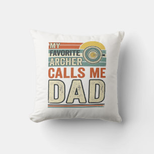My Favourite Archer Calls Me Dad Vintage Design_1 Cushion