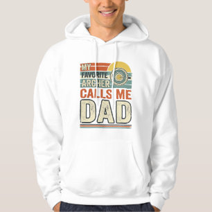 My Favourite Archer Calls Me Dad Vintage Design_1 Hoodie