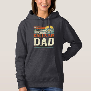 My Favourite Archer Calls Me Dad Vintage Design_1 Hoodie