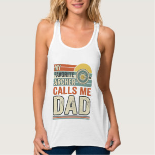 My Favourite Archer Calls Me Dad Vintage Design_1 Singlet