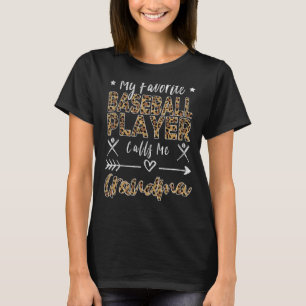 My Favourite Baseball Player Calls Me Grandma Moth T-Shirt