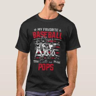 My Favourite Baseball Player Calls Me Pops America T-Shirt