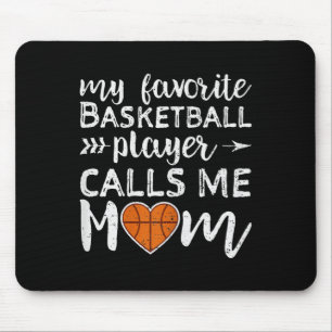My Favourite Basketball Player Calls Me Mum Vintag Mouse Pad