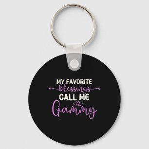 My Favourite Blessings Call Me Gammy Grandma Mothe Key Ring