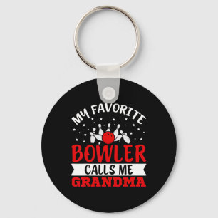 My Favourite Bowler Calls Me Grandma Funny Bowling Key Ring