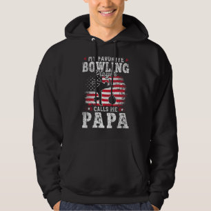 My Favourite Bowling Player Calls Me Papa Fathers  Hoodie