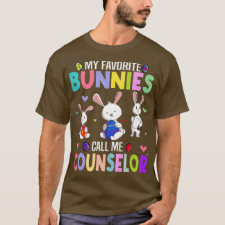 My Favourite Bunnies Call Me Counsellor Family Eas T-Shirt