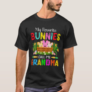 My Favourite Bunnies Call Me Grandma Cute Easter D T-Shirt