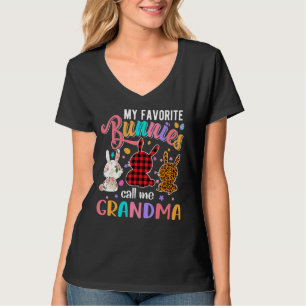 My Favourite Bunnies Call Me Grandma Happy Easter T-Shirt