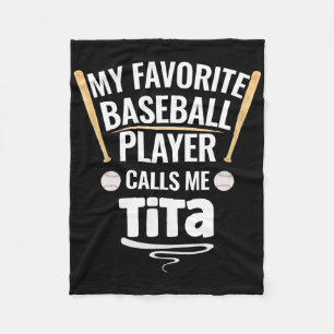 My Favourite Bysebyll Player Calls Me Tita  Fleece Blanket