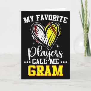 My Favourite Bysebyll Softbyll Players Call Me Gra Card