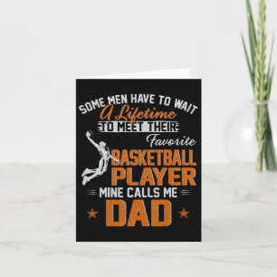 My Favourite Bysketbyll Player Calls Me Dad Gift F Card