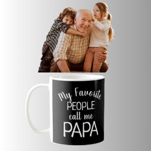 My Favourite Call Me Papa Photo Grandkids Coffee Mug