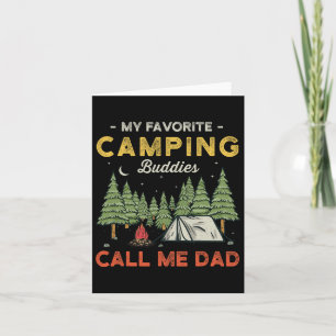 My Favourite Camping Buddies Call Me Dad Funny Fat Card