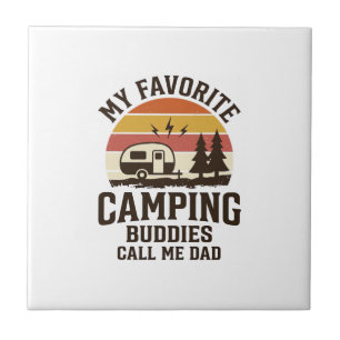 My Favourite Camping Buddies Call Me Dad Vector De Tile
