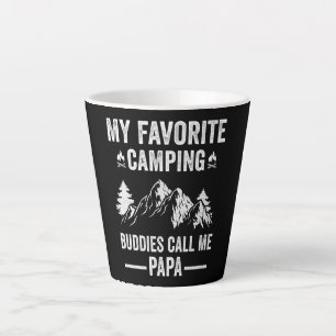 My Favourite Camping - Buddies Call Me Papa Latte Mug