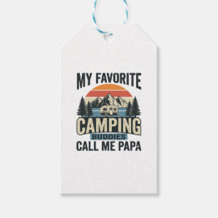 My Favourite Camping Buddies Call Me Papa Shirt_1 Gift Tags