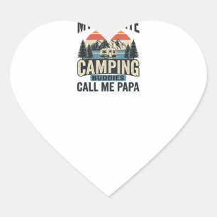 My Favourite Camping Buddies Call Me Papa Shirt_1 Heart Sticker