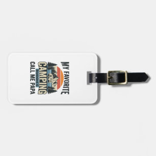 My Favourite Camping Buddies Call Me Papa Shirt_1 Luggage Tag