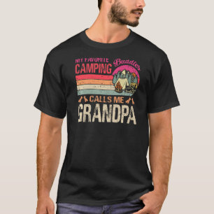 My Favourite Camping Buddies Calls Me Grandpa Vint T-Shirt