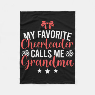 My Favourite Cheerleader Calls Me Cheer Grandma  Fleece Blanket