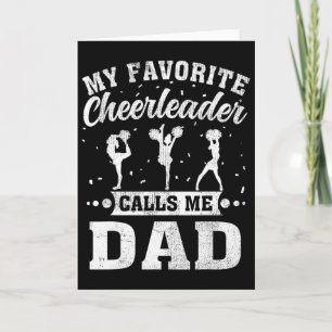 My Favourite Cheerleader Calls Me Dad Father's Day Card