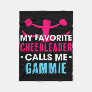 My Favourite Cheerleader Calls Me Gammie Cheerlead Fleece Blanket