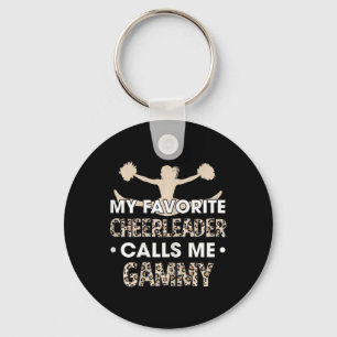 My Favourite Cheerleader Calls Me Gammy Cheerleadi Key Ring