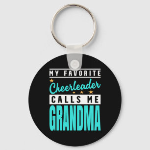 My Favourite Cheerleader Calls Me Grandma Key Ring