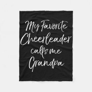 My Favourite Cheerleader Calls Me Grandpa Group Ch Fleece Blanket