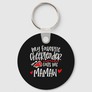 My Favourite Cheerleader Calls Me Mamaw Funny Chee Key Ring