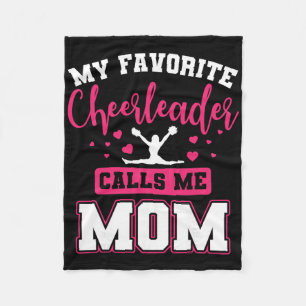 My Favourite Cheerleader Calls Me Mum Cheerleading Fleece Blanket