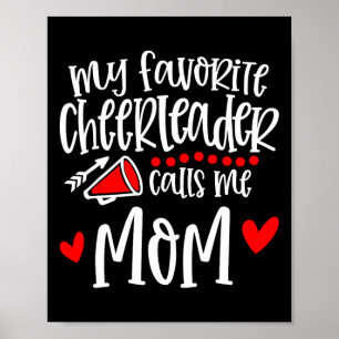 My Favourite Cheerleader Calls Me Mum Funny Cheerl Poster