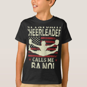 My Favourite Cheerleader Calls Me Noi Us Flag Patr T-Shirt