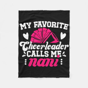 My Favourite Cheerleader Nani Cheer Nani Cheerlead Fleece Blanket