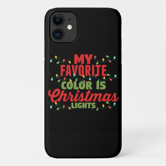 My Favourite Colour Is Christmas Lights  Case-Mate iPhone Case (Back)