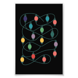 My Favourite Colour Is Christmas Lights Funny Paja Photo Print