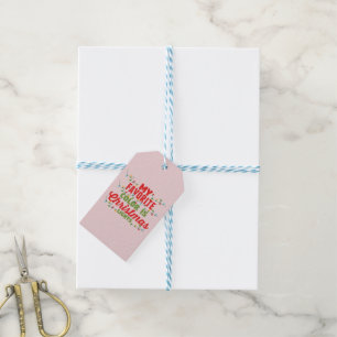 My Favourite Colour Is Christmas Lights Gift Tags