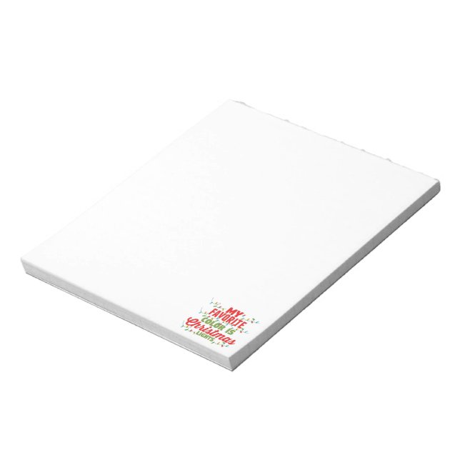My Favourite Colour Is Christmas Lights  Notepad (Rotated)