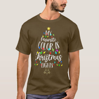My Favourite Colour Is Christmas Lights Premium  T-Shirt